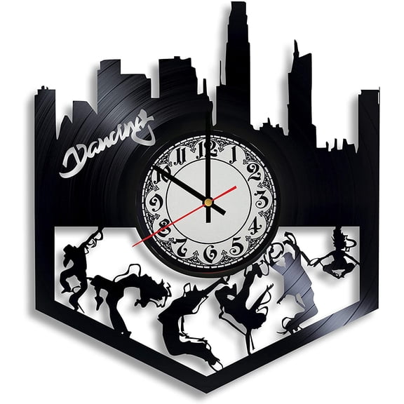 YanGxx Dancing Vinyl Record Wall Clock, Dancing Gift for Any Occasion, Dancing Instructor Art, Dance Gifts