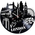 thumbnail image 1 of YanGxx London City Art Vinyl Record Wall Clock - Get Unique Bedroom or livingroom Wall Decor - Gift Ideas for Boys and Girls Perfect Element of The Interior Unique Art, 1 of 6