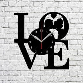YanGxx Love Valentine`s Day Vinyl Record Wall Clock Decor original gift Vintage Wall Art Design