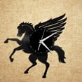 thumbnail image 1 of YanGxx Pegasus Vinyl Wall Clock Decorative Unique Gift for Friends Room Home Decoration Vintage Design Office Bar Room Home Decor, 1 of 7