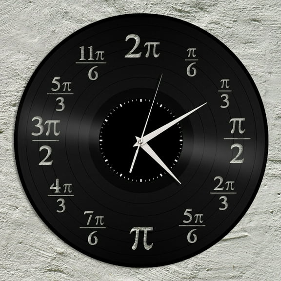 YanGxx Pi Clock Vinyl Wall Clock Unique Gift for Friends Home Living Room Decoration Vintage Design Office Bar Room Home Decor