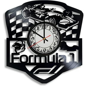 YanGxx Racing Art Vinyl Wall Clock - Race car Decor, Monaco Grand Prix Art, Racing Team Gift, Race car Room Decor, Checkered Flag Wall Decor