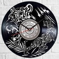 thumbnail image 1 of YanGxx Tiger Vinyl Record Wall Clock Retro style Wall clock Silent Home Decor Unique Art Special Home Accessories Creative Personality Gift, 1 of 7