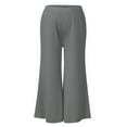 thumbnail image 1 of YanHong Maternity Pants Plus Size Women's Pregnancy Pants High Waisted Tummy Cropped Trousers Gray M, 1 of 3