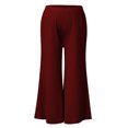 thumbnail image 1 of YanHong Maternity Pants Plus Size Women's Pregnancy Pants High Waisted Tummy Cropped Trousers Red M, 1 of 3