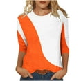 thumbnail image 1 of YanHoo 3/4 Sleeve Tshirts Shirts for Women 3/4 Sleeve Tunic Tops for Women Tshirts Women Vintage Graphic Tees Vintage 3/4 Sleeve Ladies Tops and Blouses Clearance Sale 3/4 Sleeve, 1 of 1