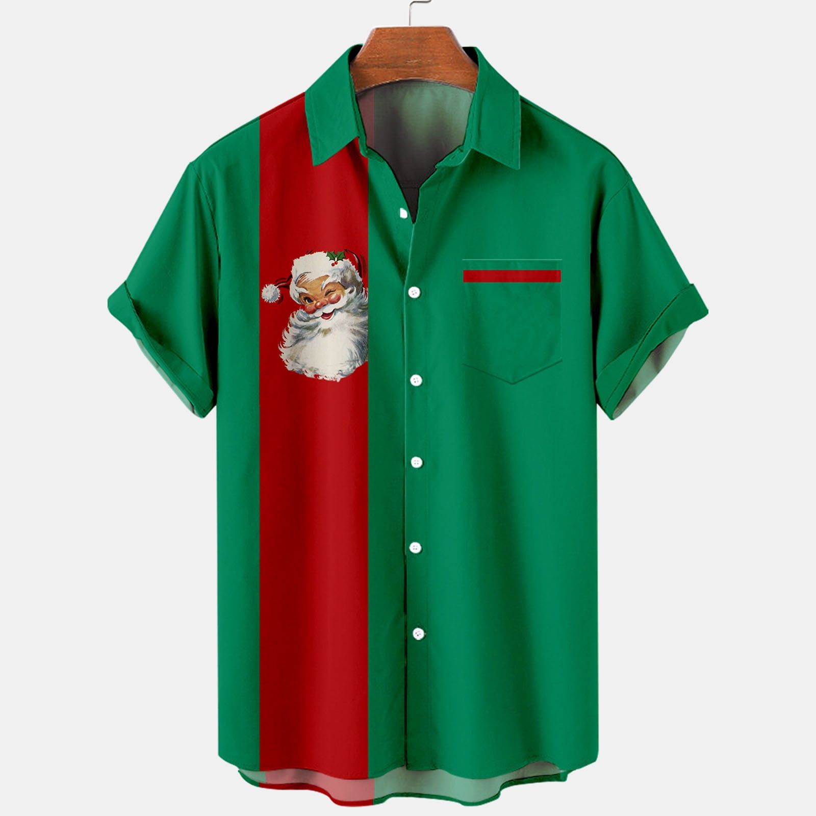 YanHoo Christmas Men 's Hawaiian Shirts under 10.00 Big and Tall Mens  Christmas Button Down Shirts Funny Santa Claus Short Sleeve Vacation  Bowling Shirts Men Christmas Gifts for Boyfriend 