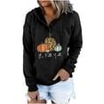 thumbnail image 1 of YanHoo Fall Hoodies for Women Pumpkin Sweatshirt Button V Neck Sweater Football Shirt Halloween Long Sleeve Shirt, 1 of 6