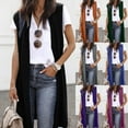 thumbnail image 1 of YanHoo Long Vest for Women Sleeveless Dusters Cardigan Lightweight Open Front Coat Outerwear, 1 of 7
