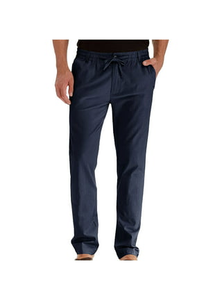 Men's Fashion Plaid Pants Grey & Navy 