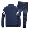 YanHoo Men Tracksuit Set FullZip Sweatshirt Jogger Sweatpants Warm