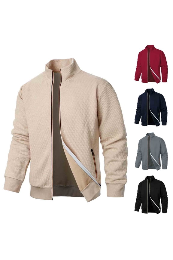 Men's Lightweight Jackets Full Zip Up Light Windbreaker Fall Spring Casual Bomber Jacket Varsity Coat with Zip Pockets Red,XXXL