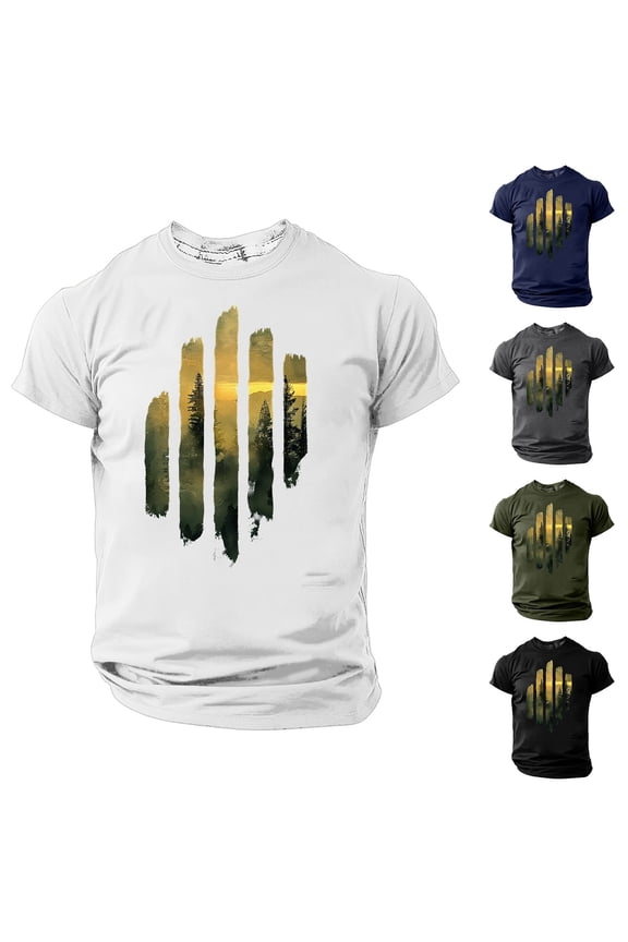 Men's T-Shirt Casual Hipster Hip Hop Longline Crewneck Tee Summer Slim Fitted Workout Athletic Gym Tee Shirt for Men Navy,XXL