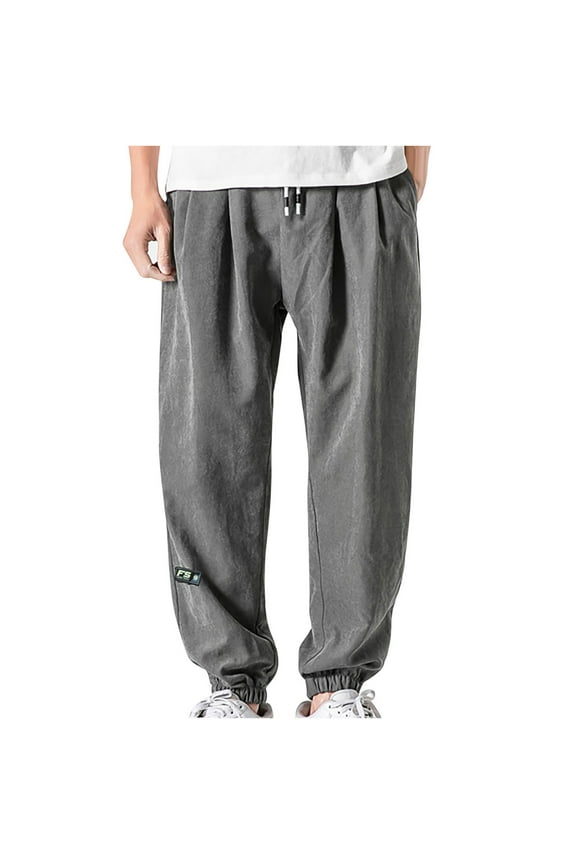 Mens Athletic Sweatpants Casual Sport Running Sweatpants Plus Size Cargo Pants with Pocket