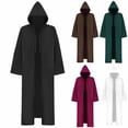 thumbnail image 1 of YanHoo Mens Cosplay Robe Hooded Cloak Knight Halloween Costume, 1 of 6