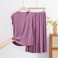 thumbnail image 1 of YanHoo Pajama Set for Women Plus Size Loose Fit Summer Sleeveless Tank Tops Pjs Sets 2 Piece Lounge Set Comfy Pants Sleepwear, 1 of 4