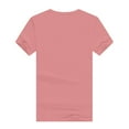 thumbnail image 1 of YanHoo Plus Size T Shirts for Women Summer Solid Basic Crewneck Tee Pullover Short Sleeve Tops Shirts Loose Fit Casual Blouse T-shirts 2024 Ladies Summer Clothes under 5, 1 of 5