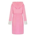 thumbnail image 1 of YanHoo Plush Robes For Women, Fleece Womens Robe, Fuzzy Fluffy Women's Bathrobe Soft Warm Female Bathrobes Long, 1 of 6