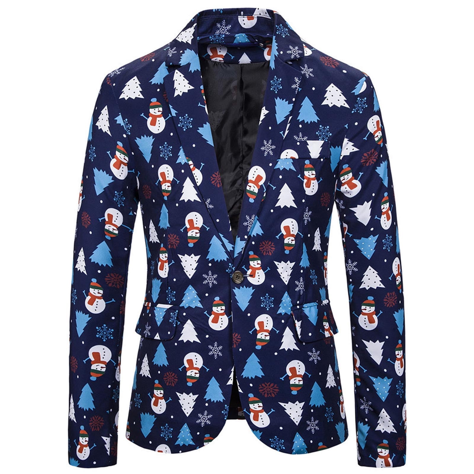 Men's Christmas Coat - Red, Green, Black Men Blazer Jackets (T2M)(CC5)