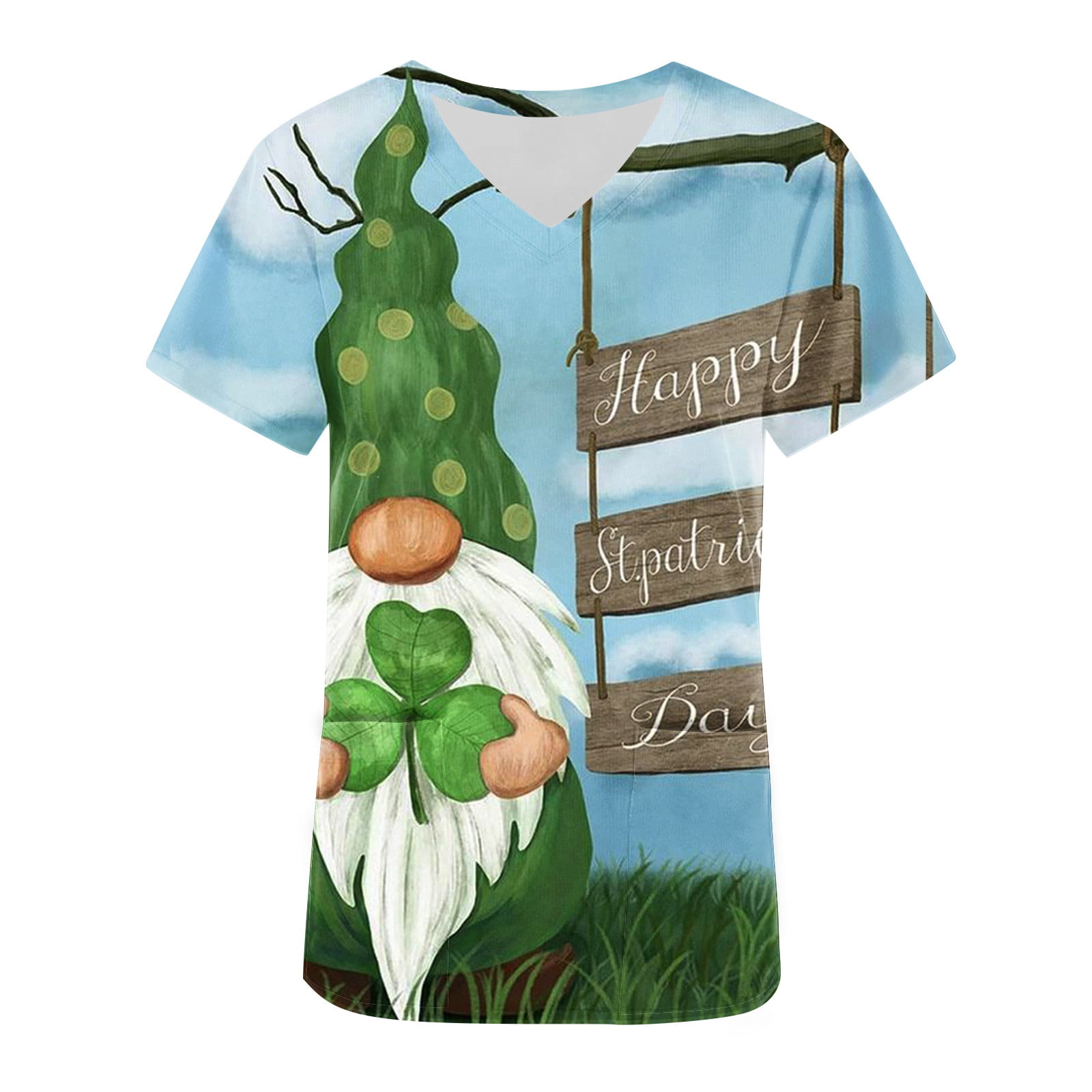 st patricks day scrub jacket