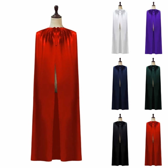 YanHoo Unisex Cape Cloak Halloween Witch Vampire Wizard Knight Robe Cosplay Costume for Women Men