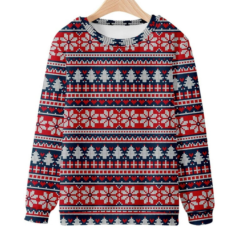 YanHoo Unisex Ugly Christmas Sweater Men s Women s Ugly Christmas Sweaters Plus Size Funny Christmas Sweaters for Men Fun Winter Pullovers