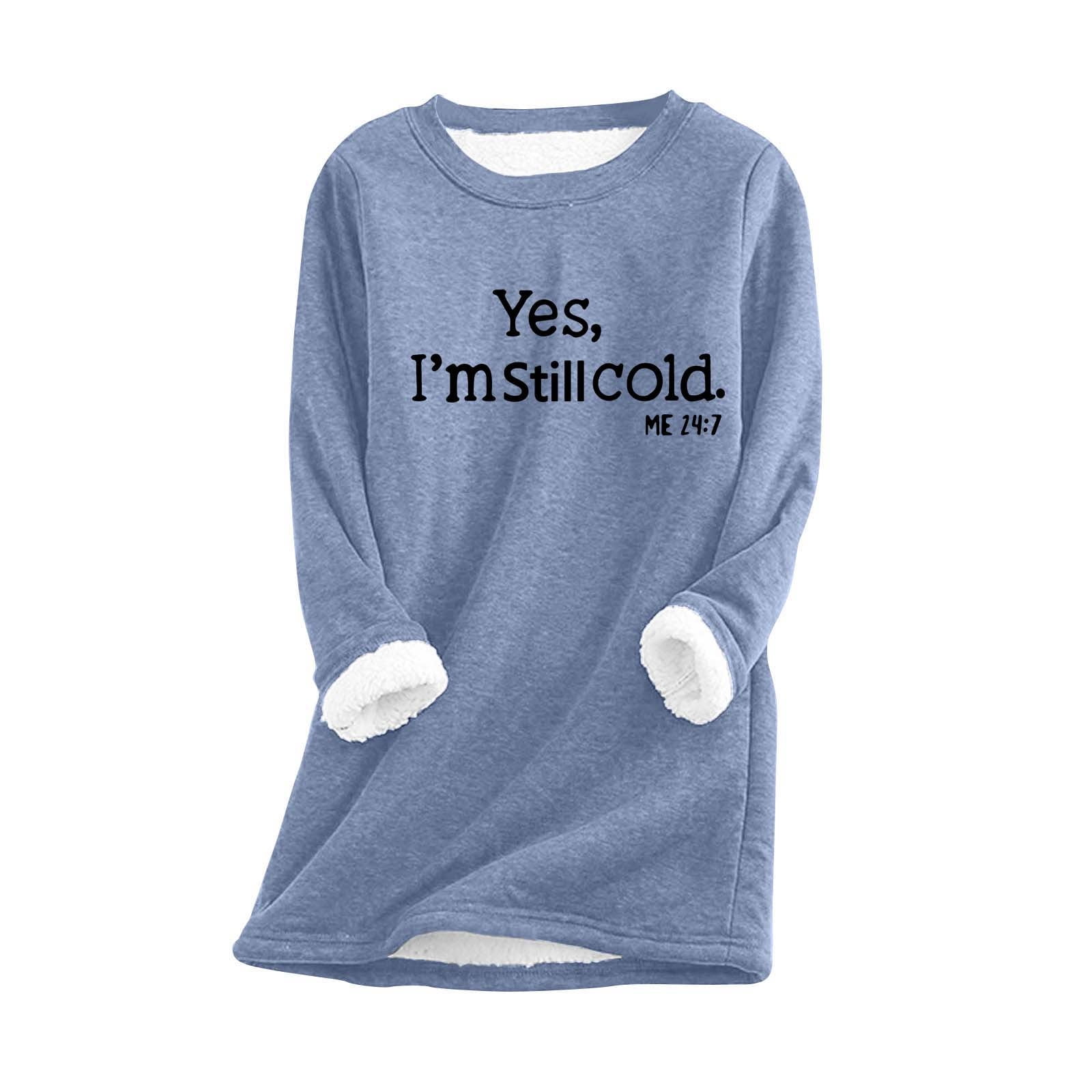 YMING Felpa da donna casual girocollo in pile caldo foderato maglione invernale, Rosso vinaccia, S