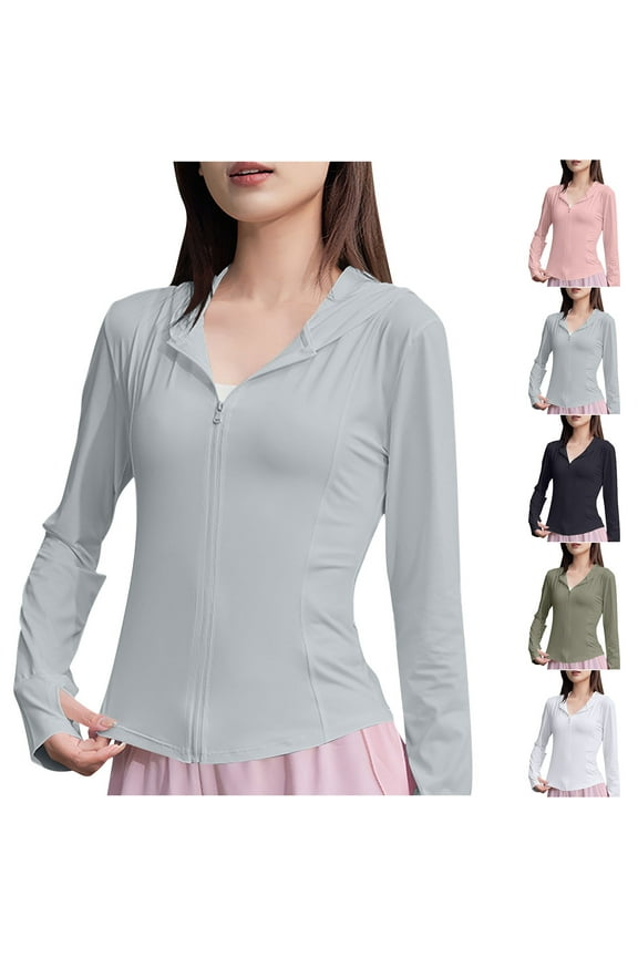 Women's Rash Guard UPF50+ SPF UV Protection Long Sleeve Swimsuit Top with Pockets Zip Front Swim Shirts Woman 2026 Army Green,S