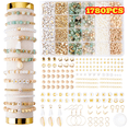 thumbnail image 1 of YanJici Jewelry Making Kit, 1700pcs Letter Beads, Natural Stone Beads, Irregular Natural Stone for DIY Crafts Necklace Earrings Bracelet Making, 1 of 6