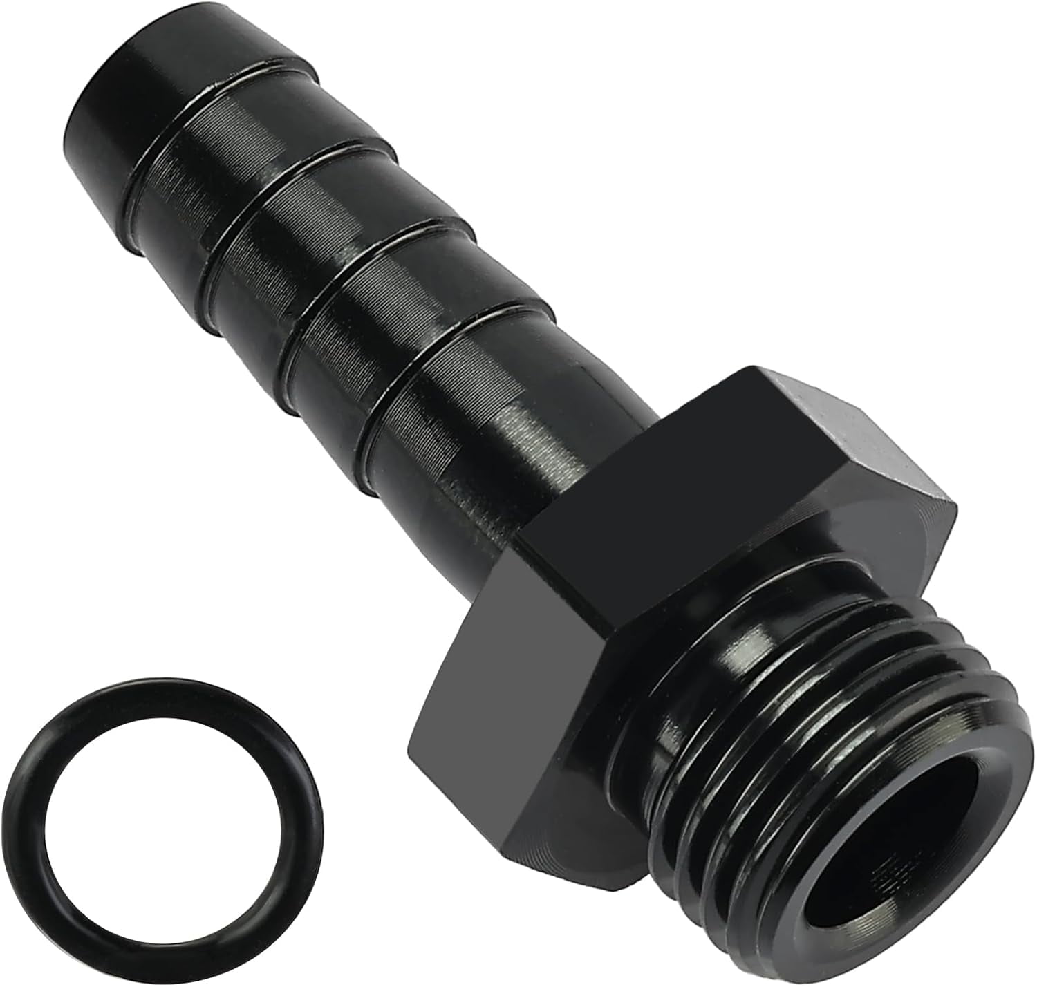 YanMaoYi YanMaoYi 6AN ORB Male to 5/16" Hose Barb Fuel Oil Pump Inlet