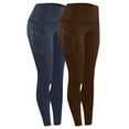 thumbnail image 1 of Gpaecead 2PCS Women's Activewear: Leggings for Women with Pockets - Ideal for Workout, Running, and Yoga Athletic Pants M Brown, 1 of 8
