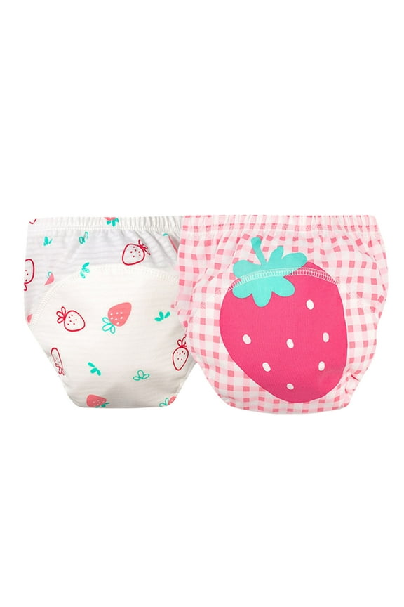 Rohuuque Baby Training Pants Unisex Toddler Underpants Kids Waterproof Breathable Underwear 2PC 3 Months Pink