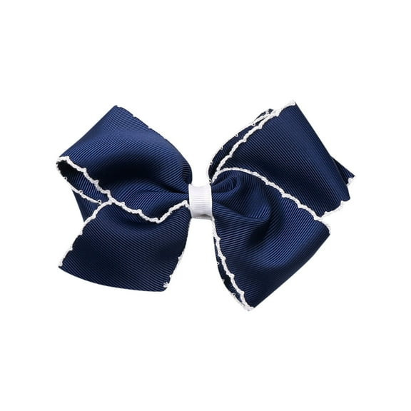 Rohuuque Big Bow Headband for Girls Bowknot Headbands Bow Head Bands Christmas Party Cosplay Headbands for Girls Free Size Navy