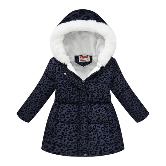 Lovskoo Girls And Boys Winter Coats Heavyweight Hooded Jacket Kid Snow Outwear Cotton Coats 11 Years Black