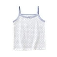 thumbnail image 1 of Rohuuque Girls' Camisole,Cotton Plaid Printed Tagless Cami, Toddler Sizing, Multiple Packs & Colors Available Tank Tops 4 Years Light Blue, 1 of 4