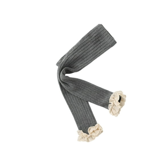 Rohuuque Girls Leggings Toddler Kids Teens Cotton Pants Soft Comfort Stretchy Tights 2 Years Dark Gray