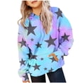 thumbnail image 1 of Gpaecead Girls Sweatshirt Long Sleeve Star Print Crewneck Pullover Sweatshirts for Teen Girls 14 Years Navy, 1 of 4