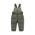 thumbnail image 1 of Rohuuque Infant Baby Boy Girl Romper Adjustable Zipper Suspender Solid Color Pants Romper Outfit Clothes 4 Years Green, 1 of 4