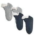 thumbnail image 1 of Lovskoo Kids Boys Girls Thicken Snow Socks Winter Lined Fuzzy Warm Soft Non Skid Socks Navy 3 Years, 1 of 4