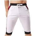 thumbnail image 1 of Gpaecead Man's Running Shorts: Solid,Casual Sports,Speed-Dry,Pocket,and Drawstring XL White, 1 of 3