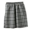 thumbnail image 1 of Gpaecead Men's Plaid Casual Sports Shorts with Pocket and Drawstring - Beach Pants 4XL Gray, 1 of 4