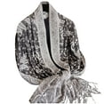thumbnail image 1 of Gpaecead Women's Fashion Long Shawl, Classic Tassel Soft Scarf Retro Hand Embroidery Large Blanket Wrap Shawl Free Size Watermelon Red, 1 of 2