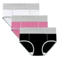 thumbnail image 1 of Gpaecead Women's Period Underwear, High Waisted Cotton Panties LeakProof Menstrual Comfortable Underwear 3pc L Hot Pink, 1 of 5