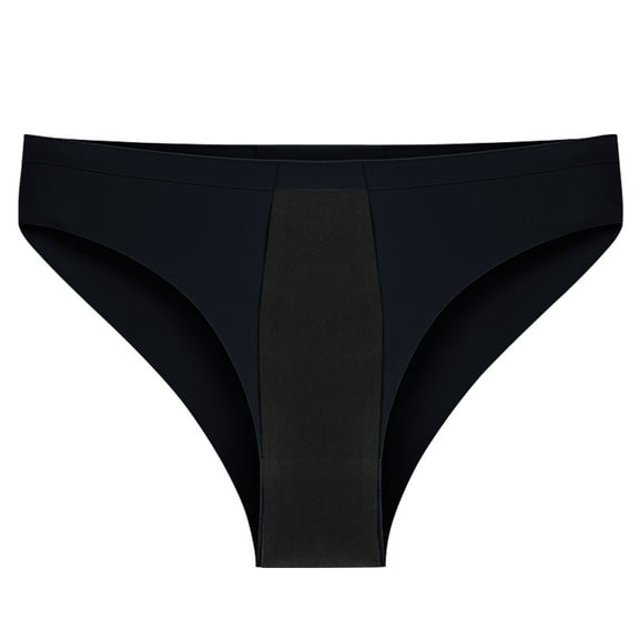 Gpaecead Women's Period Underwear, Middle Waisted Cotton Panties LeakProof Menstrual Comfortable Underwear 2XL Black