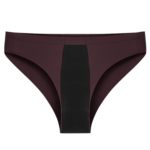 Gpaecead Women's Period Underwear, Middle Waisted Cotton Panties LeakProof Menstrual Comfortable Underwear 3XL Coffee