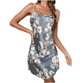 thumbnail image 1 of Gpaecead Women's Silk Pajamas Sets Lace Camisole Dress Set Satin Camisole Set Lounge Underwear S Gray, 1 of 5