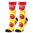 thumbnail image 1 of Gpaecead Women's Valentine Socks - Valentine's Day Cotton Crew & Half Calf Socks Free Size Yellow, 1 of 3