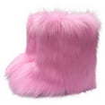 thumbnail image 1 of Gpaecead Women's Winter Boots Fur Snow Boots Ankle Boots Fuzzy Warm Platform Short Boots for Women Slip-on Boots 39 Hot Pink, 1 of 2