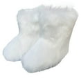 thumbnail image 1 of YanQiao Women's Winter Boots Fur Snow Boots Ankle Boots Fuzzy Warm Platform Short Boots for Women Slip-on Boots 43 White, 1 of 2