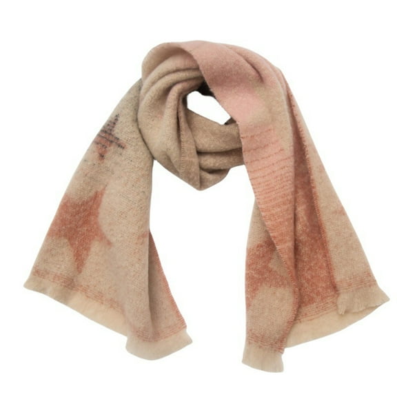 Gpaecead Women's Wool Scarf - Winter Scarves for Women, Large Soft Thick Shawls and Wraps Free Size Pink